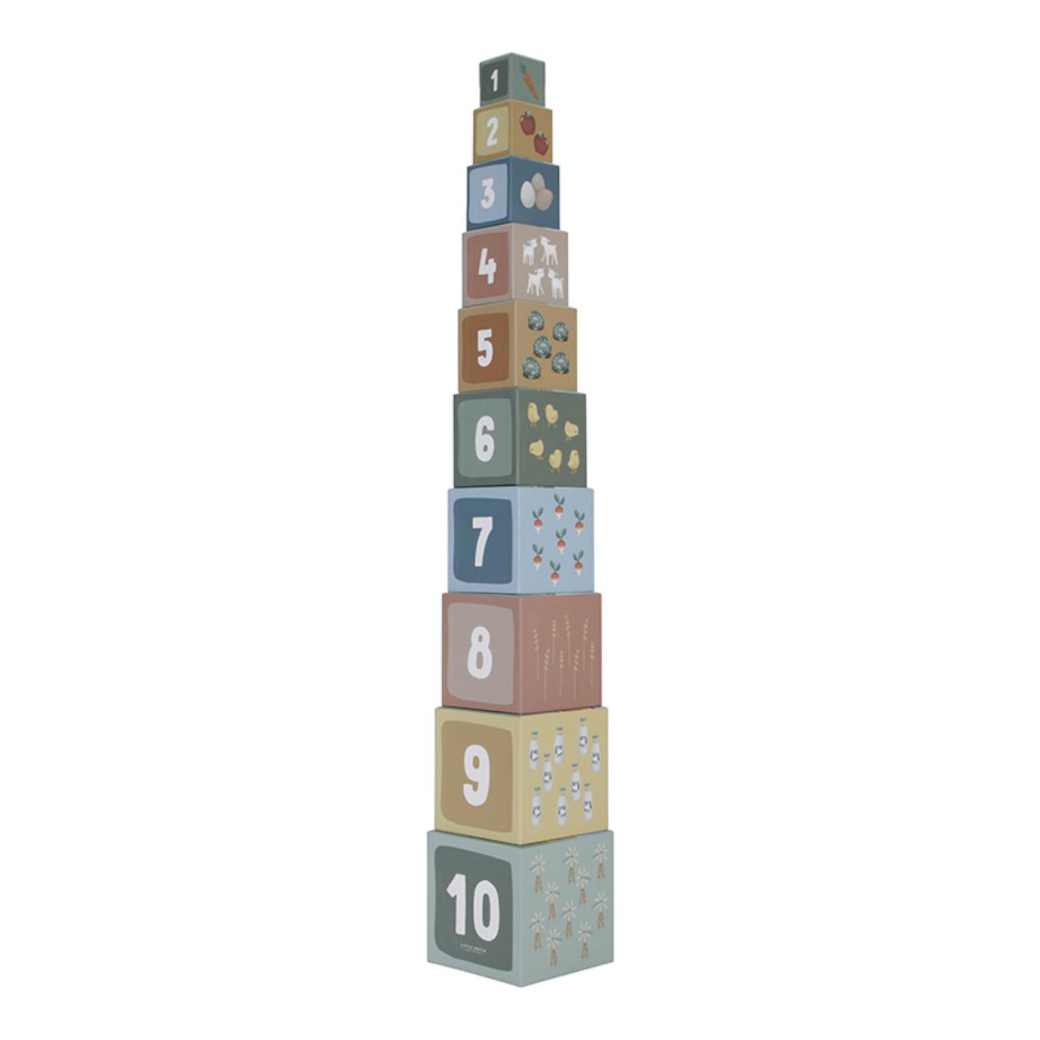 LITTLE DUTCH - Blocs à empiler en carton FSC MULTICOLORE Little Dutch