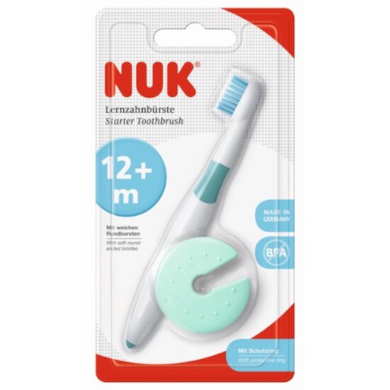 Nuk 1 Brosse à dents éducative Multicolore 