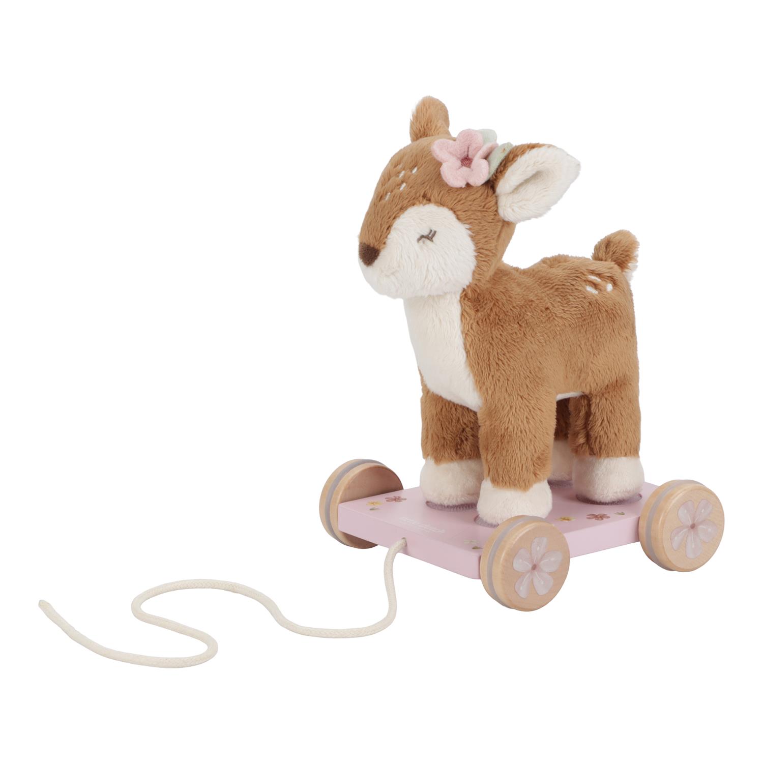 Peluche à tirer faon FSC MULTICOLORE Little Dutch