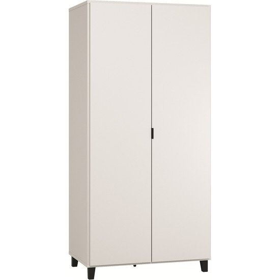 Vox Armoire 2-portes Simple Blanc/Noir 