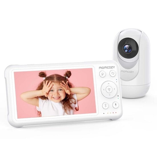 Momcozy Baby Monitor vidéo Blanc 5 pouces