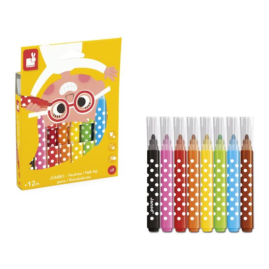 Janod Feutres Jumbo Multicolore  Janod Feutres Jumbo Multicolore