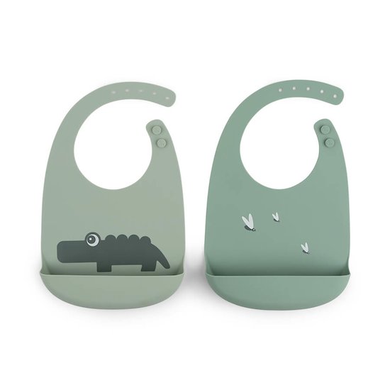 Generic Bavoirs de Naissance Bavoir Bébé Silicone à prix pas cher