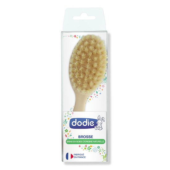 Brosse bébé en brins de soie d'origine naturelle, Dodie de Dodie