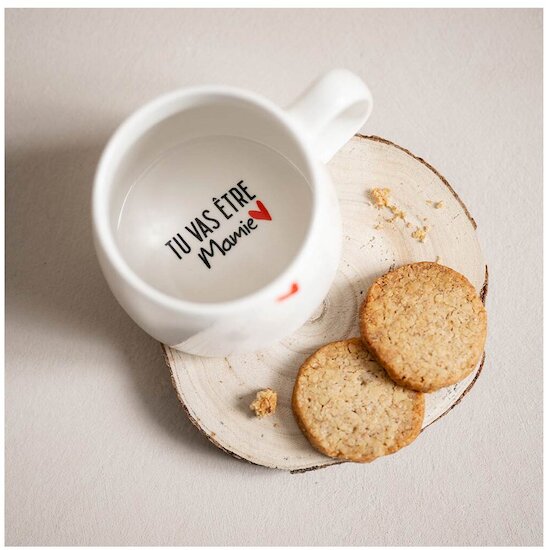 Maïka Tasse Annonce Mamie Blanc  Maïka Tasse Annonce Mamie Blanc