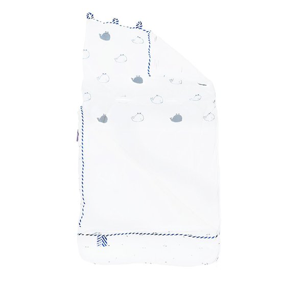 Sauthon Nid d'ange Blue baleine Blanc - Beige Cendré - Gris Clair  Sauthon Nid d'ange Blue baleine Blanc - Beige Cendré - Gris Clair