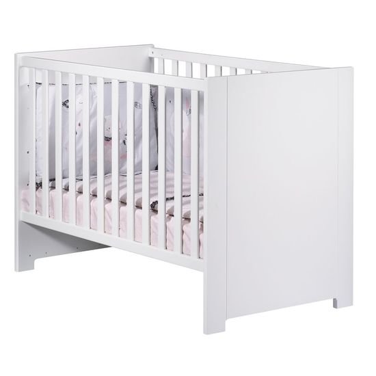 Sauthon Lit bébé City Blanc 60x120 cm