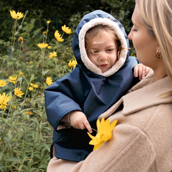 Bemini Poncho teddy Coated Navy 67 9-36 mois Bemini Poncho teddy Coated Navy 67 9-36 mois