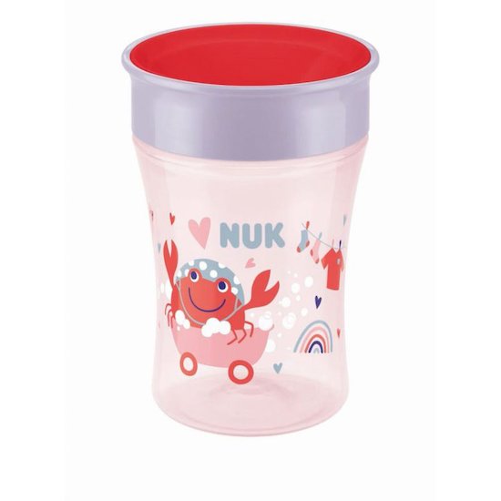 Nuk Magic Cup 360 silicone Mixte Rose  8 mois +