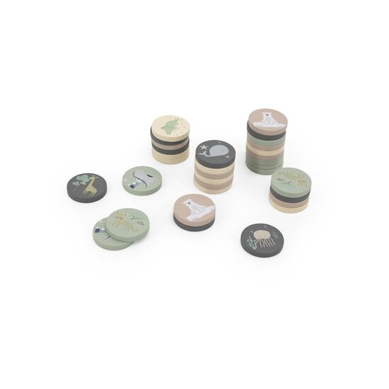 Tryco Memory en bois jungle multicolore  Tryco Memory en bois jungle multicolore