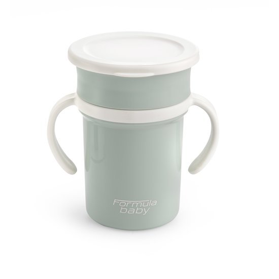 Navik, tasse apprentissage bebe en silicone, verre bebe, tasse bebe avec  deux poignées