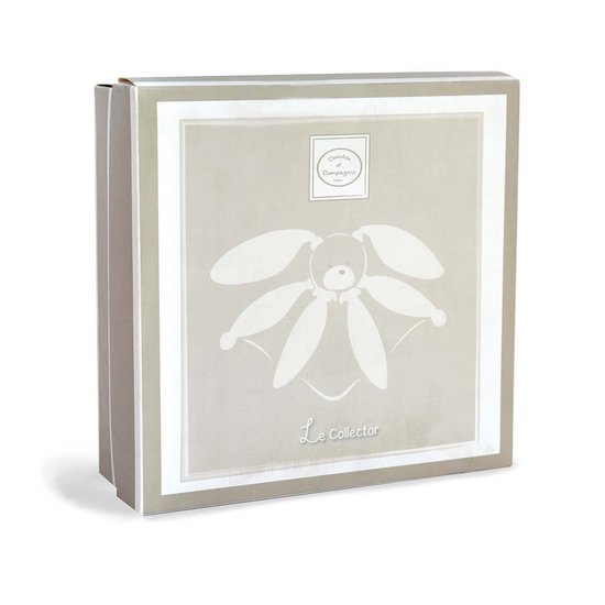 Doudou & Compagnie Peluche plate Lapin Taupe 