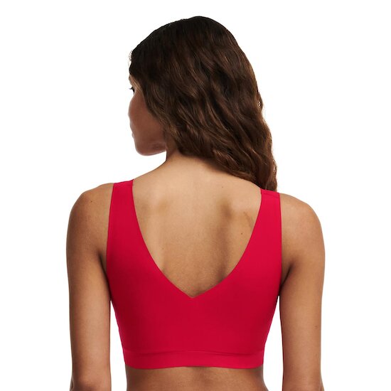 Chantelle Brassière Sans Armatures Col V Coquelicot  Chantelle Brassière Sans Armatures Col V Coquelicot