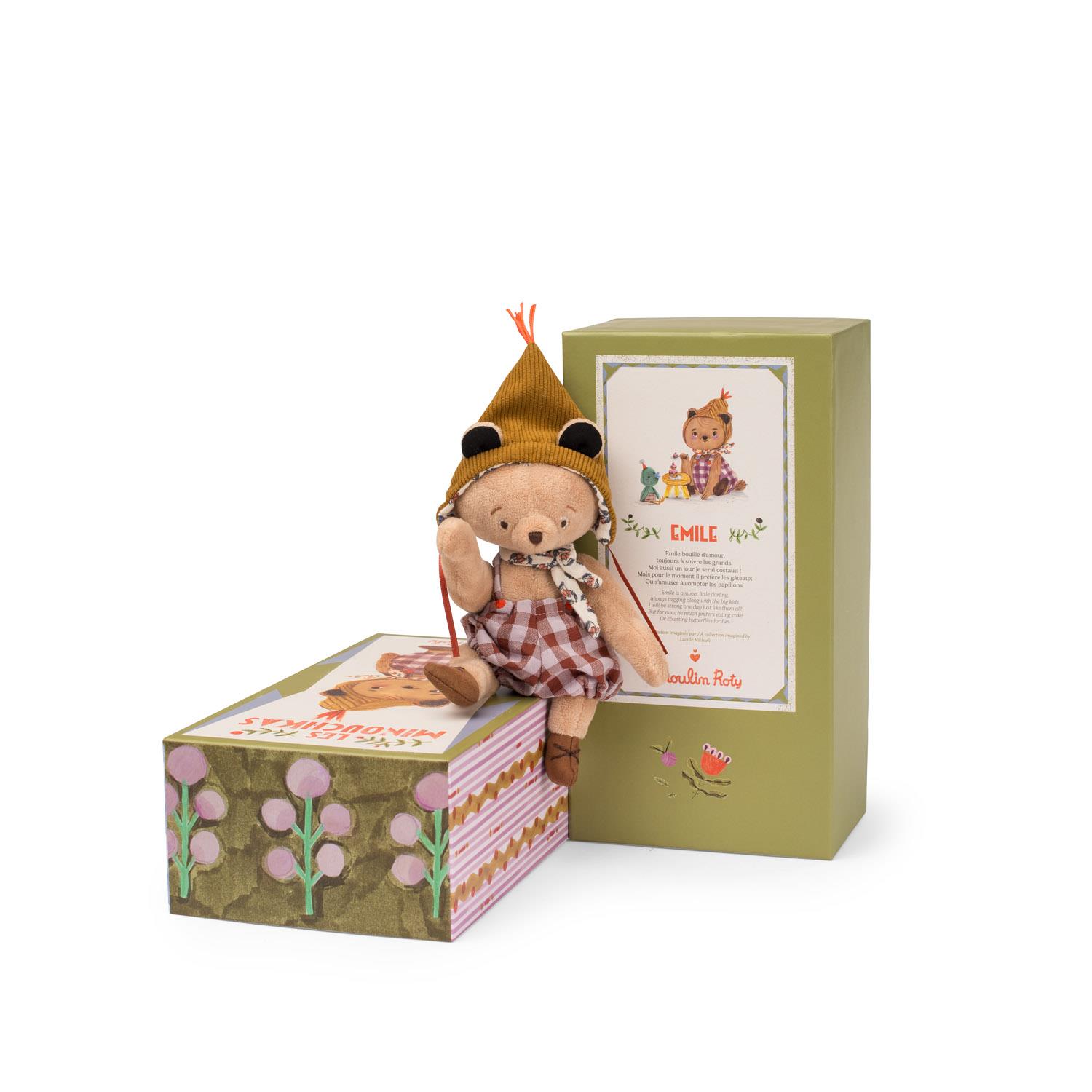 Poupée Emile le petit ours Les Minouchkas MULTICOLORE Moulin Roty