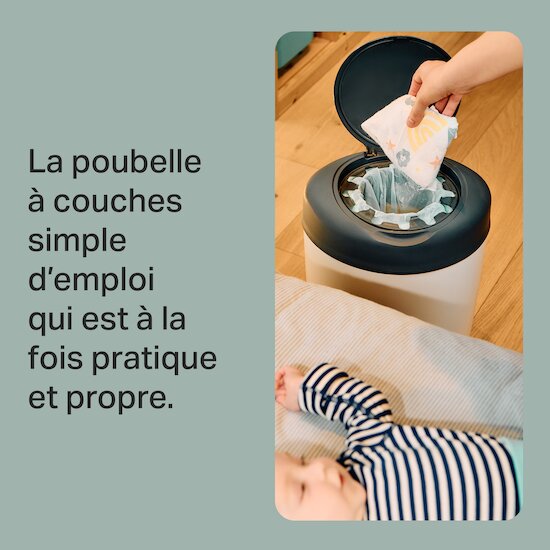 Tommee Tippee Poubelle à couches Simplee Gris  Tommee Tippee Poubelle à couches Simplee Gris