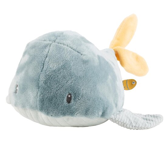 Nattou Peluche baleine Sally Roméo et Jules Bleu 