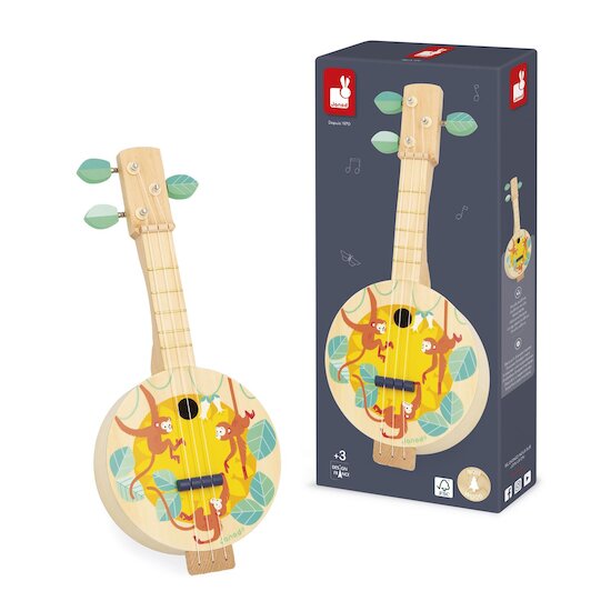 Janod Jouet d'imitation Banjo Jungle Gioia Vert 