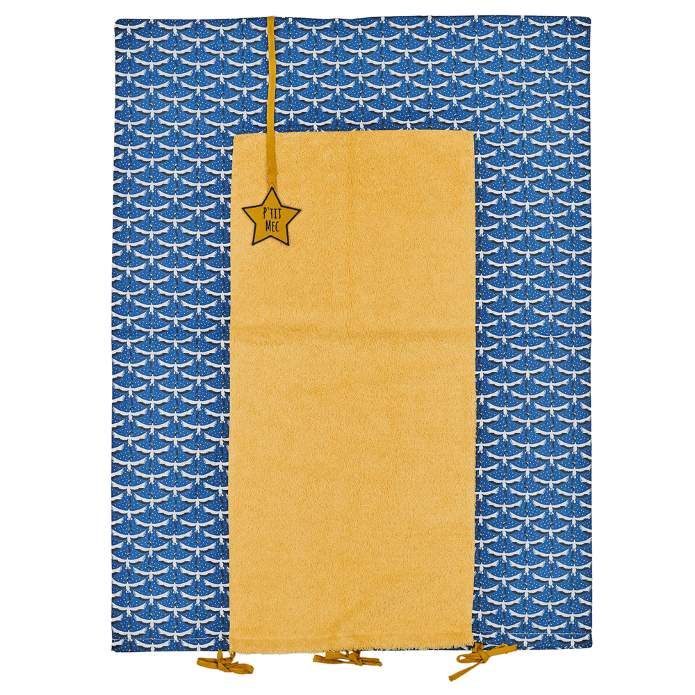 Housse de matelas à langer BLEU BB&Co