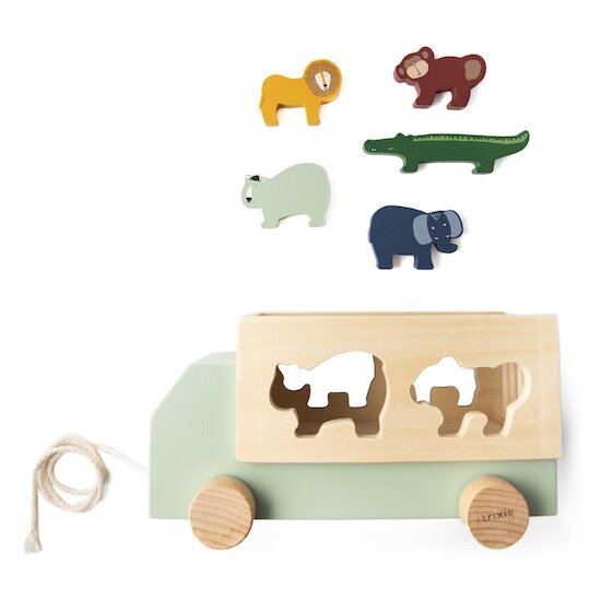 Trixie Camion en bois animaux   Trixie Camion en bois animaux