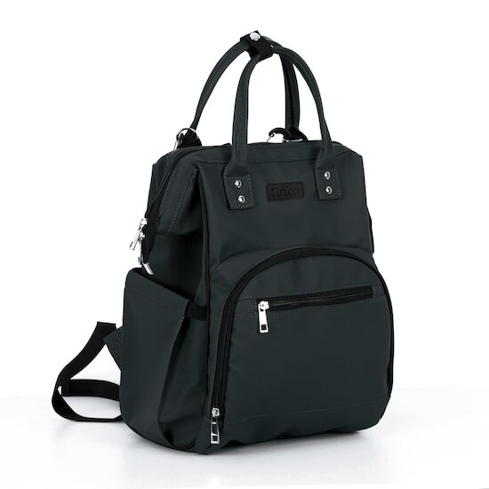 Tinéo Sac à langer à dos classique Noir 