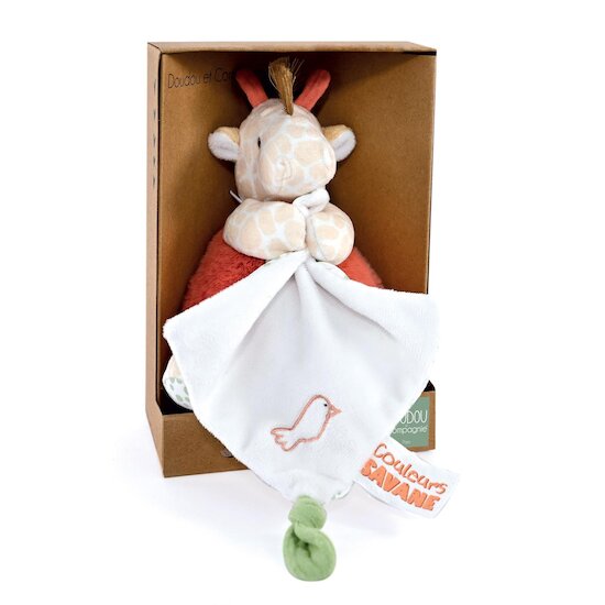 Doudou & Compagnie Doudou Girafe avec mouchoir  15 cm Doudou & Compagnie Doudou Girafe avec mouchoir  15 cm