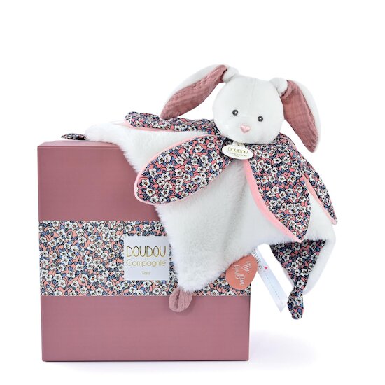 Doudou & Compagnie Doudou pétale Bohaime Lapin Rose 27 cm