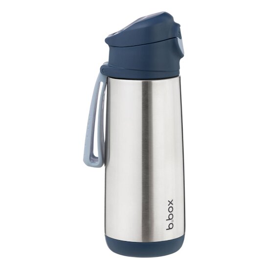 B.Box For Kids Gourde inox isotherme avec bec en silicone Midnight 500 ml B.Box For Kids Gourde inox isotherme avec bec en silicone Midnight 500 ml