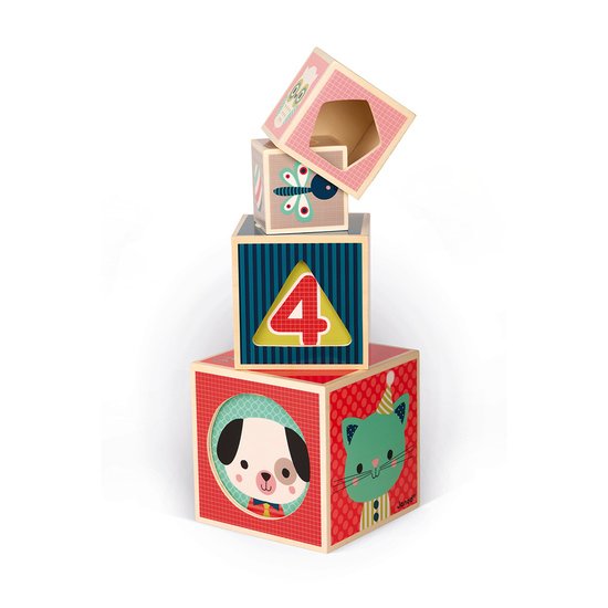 Pyramide 6 Cubes Baby Forest Janod De Janod Pyramide 6 Cubes Baby Forest Janod De Janod