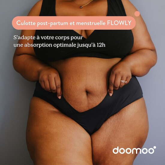 Doomoo Culotte Post-Partum Flowly Black  Doomoo Culotte Post-Partum Flowly Black