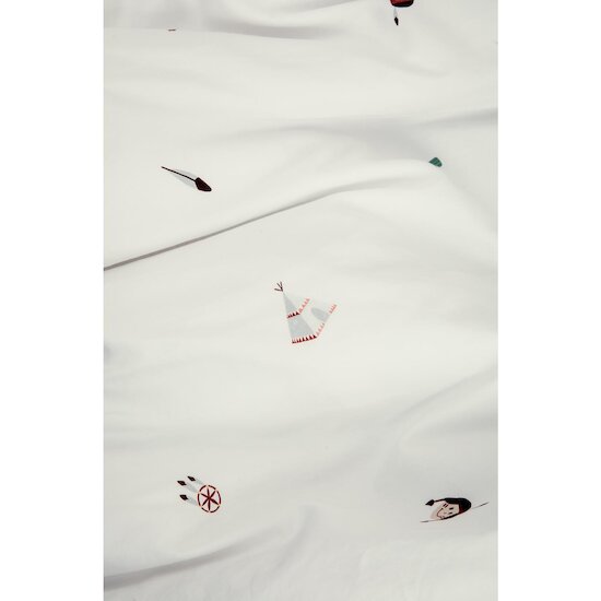 Kadolis Drap plat Bébé Coton Bio Petite Plume Multicolore 120x180 cm Kadolis Drap plat Bébé Coton Bio Petite Plume Multicolore 120x180 cm