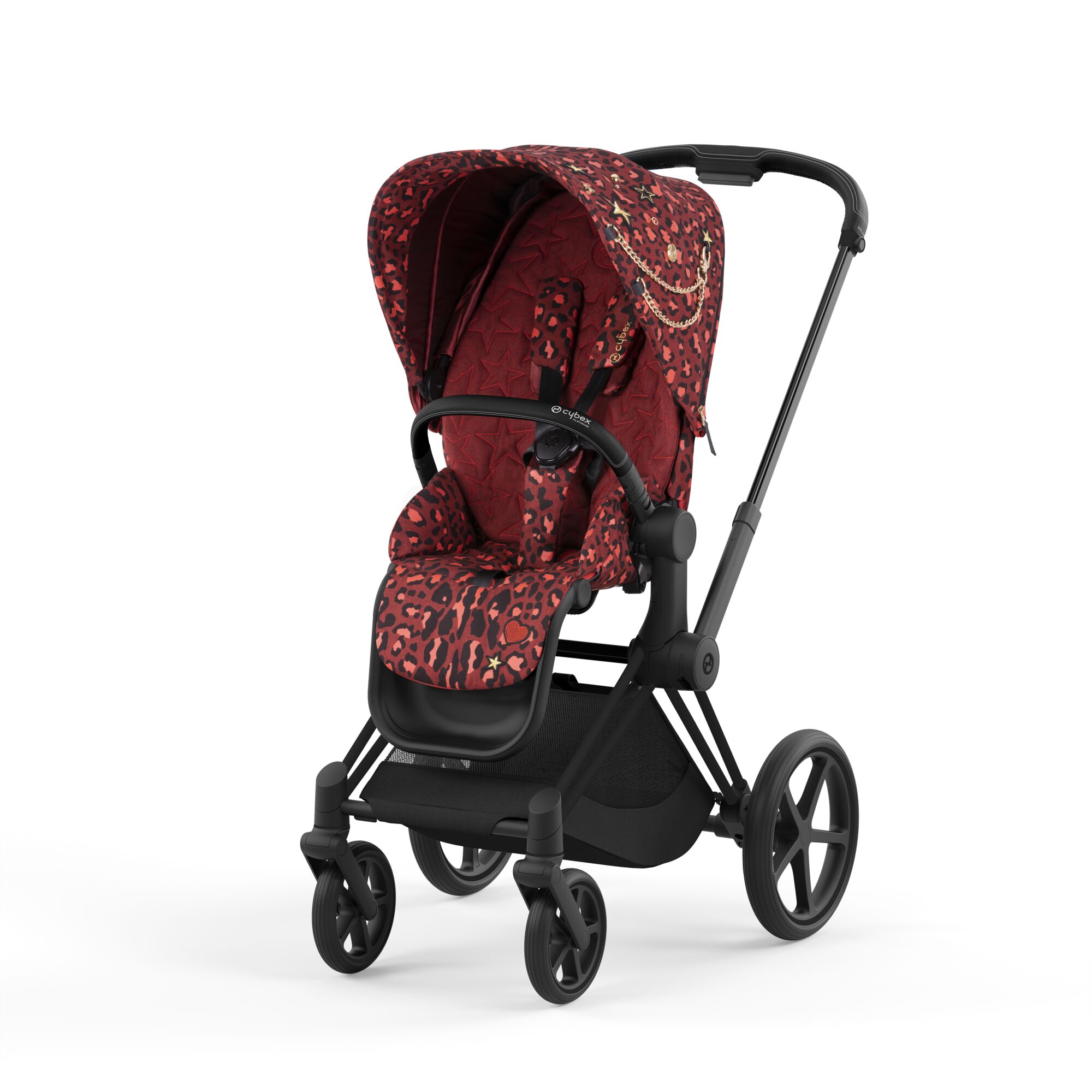 Habillage de Siège Priam 4 et e-Priam 2 collection fashion Rockstar ROUGE Cybex