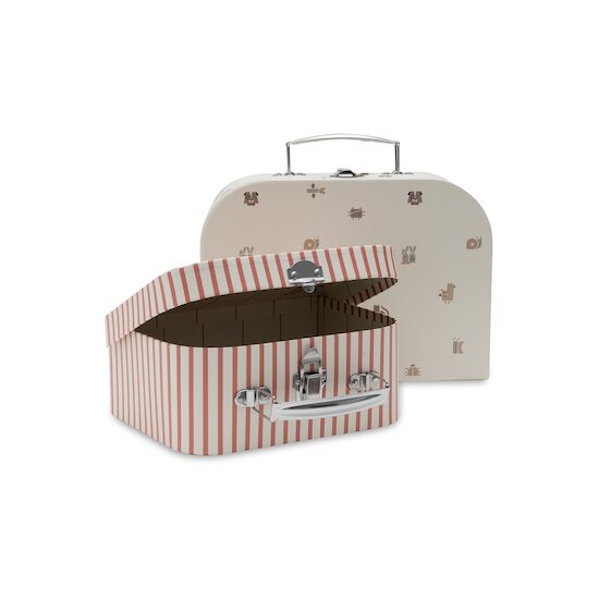 Jollein Lot de 2 Valisette à Jouets Animal Friends Multicolore 