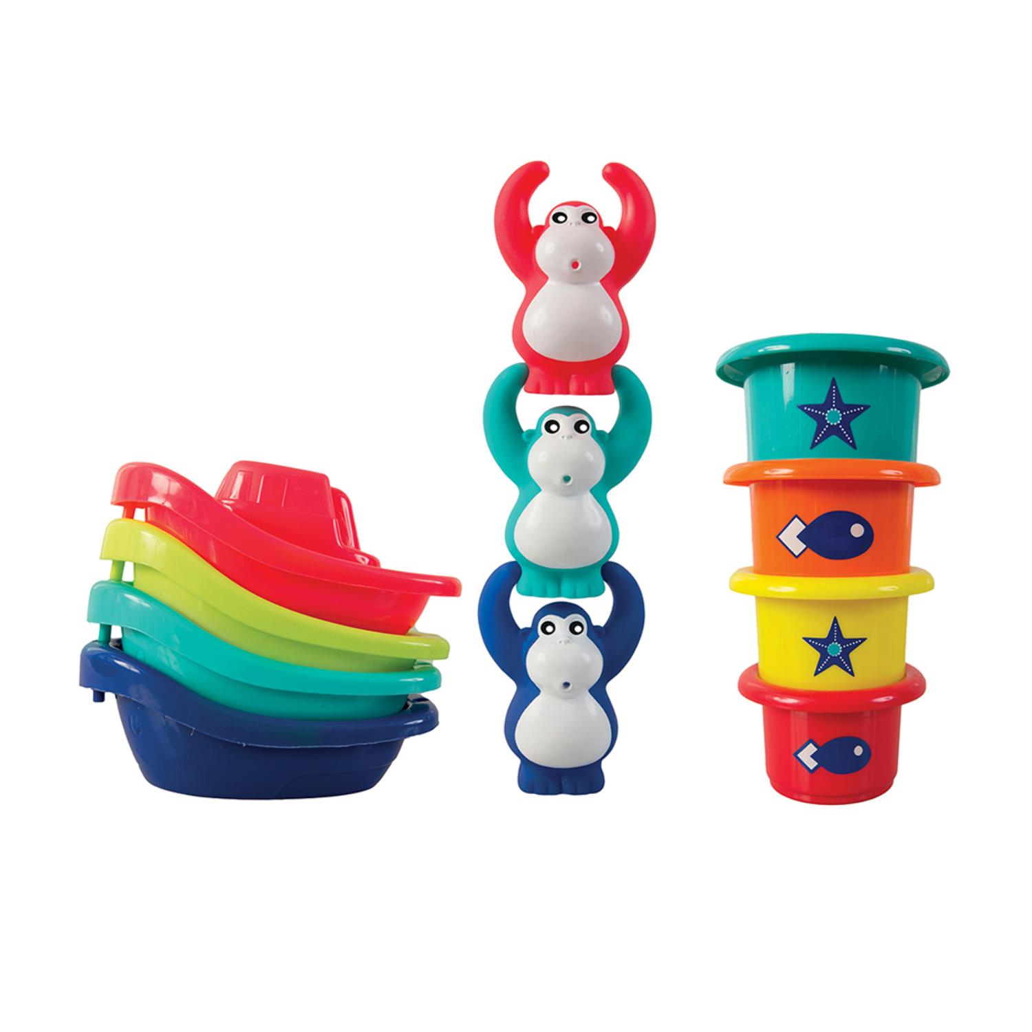 LUDI - Coffret de bain Petits bateaux MULTICOLORE Ludi