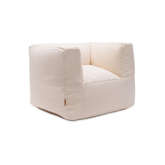 Jollein Fauteuil Pouf Enfant Twill Naturel  Jollein Fauteuil Pouf Enfant Twill Naturel