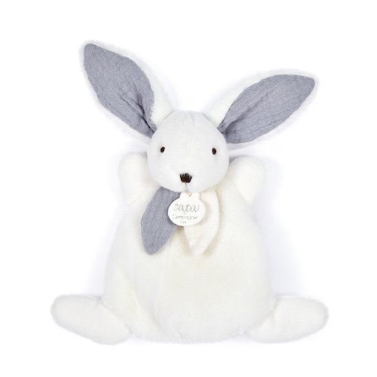 Doudou & Compagnie Doudou Happy Glossy Blanc 17 cm Doudou & Compagnie Doudou Happy Glossy Blanc 17 cm