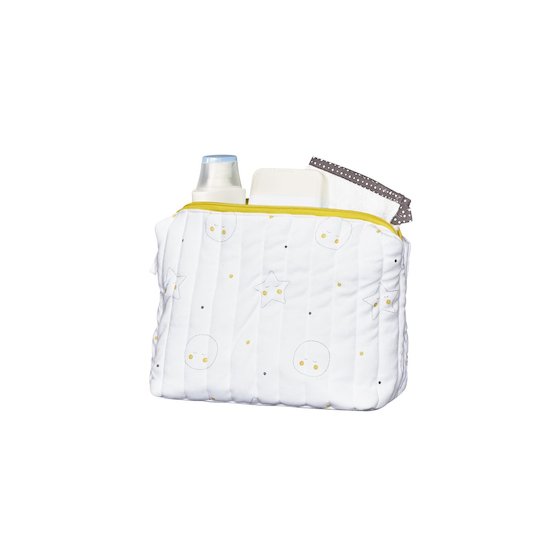 Sauthon Trousse De Toilette Babyfan Blanc - Jaune 