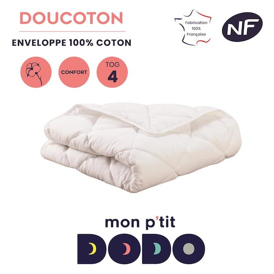 Mon P'tit Dodo Couette légère doucoton Blanc  Mon P'tit Dodo Couette légère doucoton Blanc