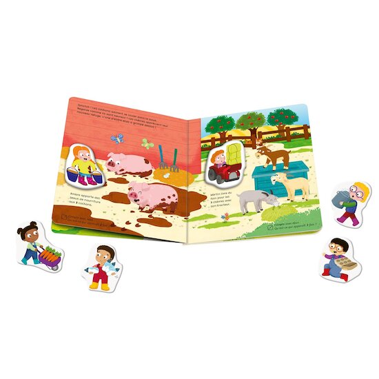 Play+ Mon premier livre aimanté : Apprendre les chiffres à la ferme Multicolore 