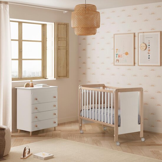 Micuna Lit Bébé Luciana Blanc Wood Sans Dessin 60x120 cm Micuna Lit Bébé Luciana Blanc Wood Sans Dessin 60x120 cm