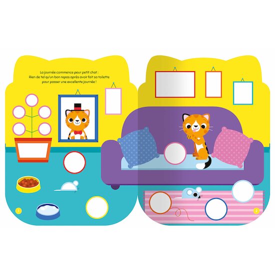 Auzou L'aventure de petit chat Multicolore  Auzou L'aventure de petit chat Multicolore