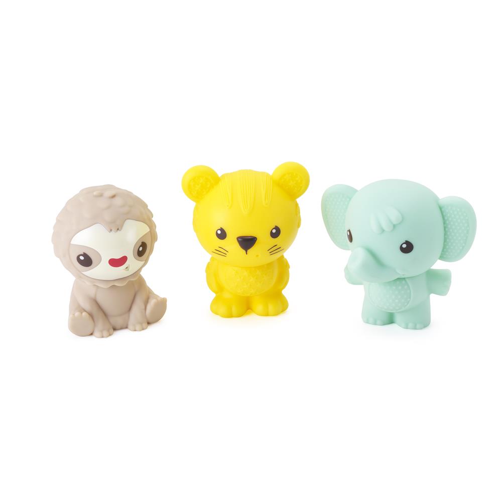 Infantino - 3 arroseurs de bain lavables Animaux sauvages MULTICOLORE Infantino