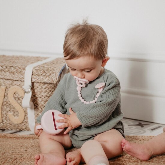 Suavinex Attache-sucette silicone Colour Essence Mauve  Suavinex Attache-sucette silicone Colour Essence Mauve