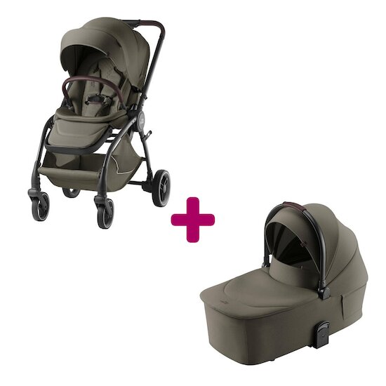 Britax Römer Pack Poussette Duo RIO Lux Urban Olive avec nacelle  