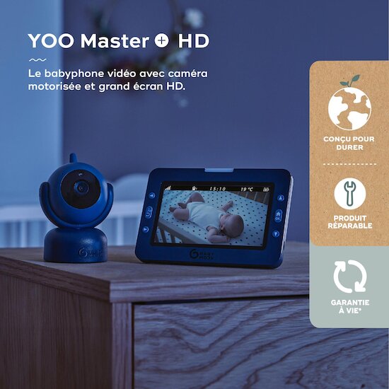 Babymoov Babyphone vidéo yoo master + hd Bleu  Babymoov Babyphone vidéo yoo master + hd Bleu