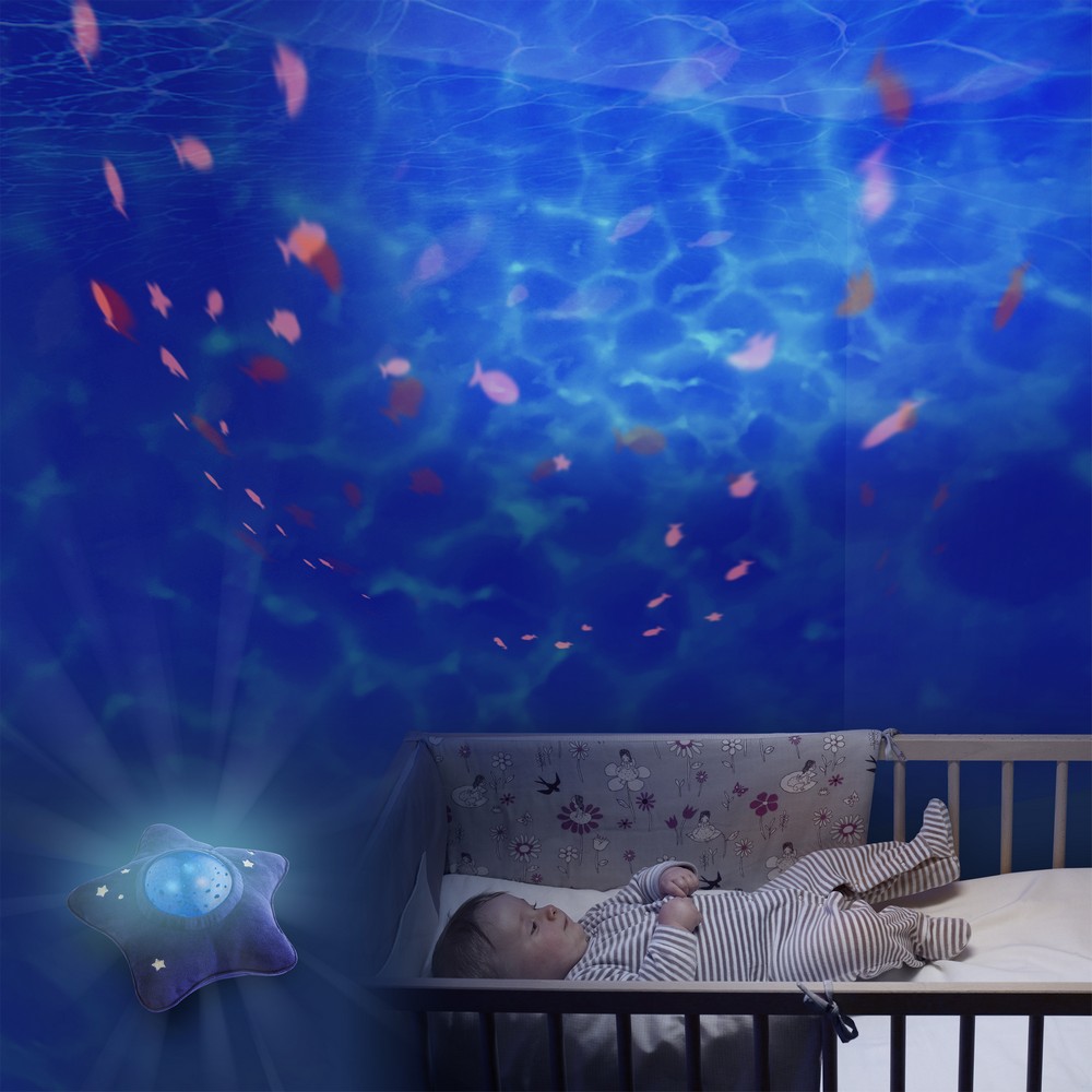 Peluche Veilleuse Projecteur Fonds Marins Calm Ocean Pabobo De Pabobo