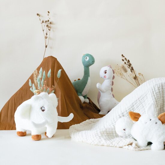 Trois Kilos Sept Peluche musicale fille Diplododo Écru 3-6 mois Trois Kilos Sept Peluche musicale fille Diplododo Écru 3-6 mois