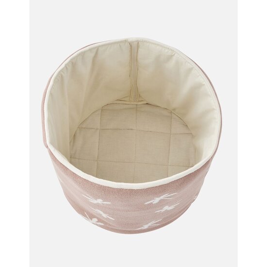 Noukie's Panier de rangement en coton recylé Pop rose  Noukie's Panier de rangement en coton recylé Pop rose