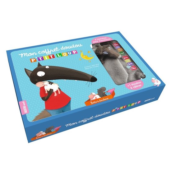 Auzou Coffret livre et doudou P'tit Loup  
