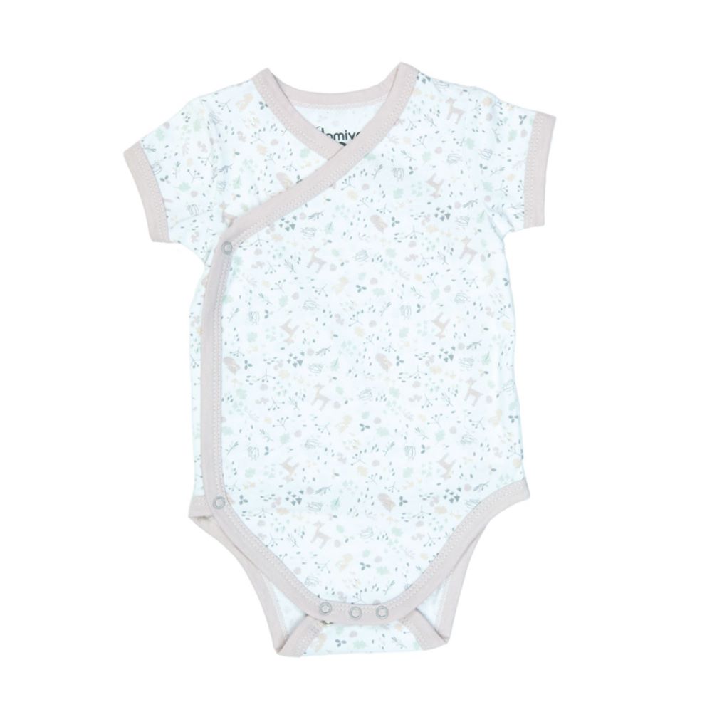 Domiva - 2 bodys manches courtes lilas ROSE Domiva