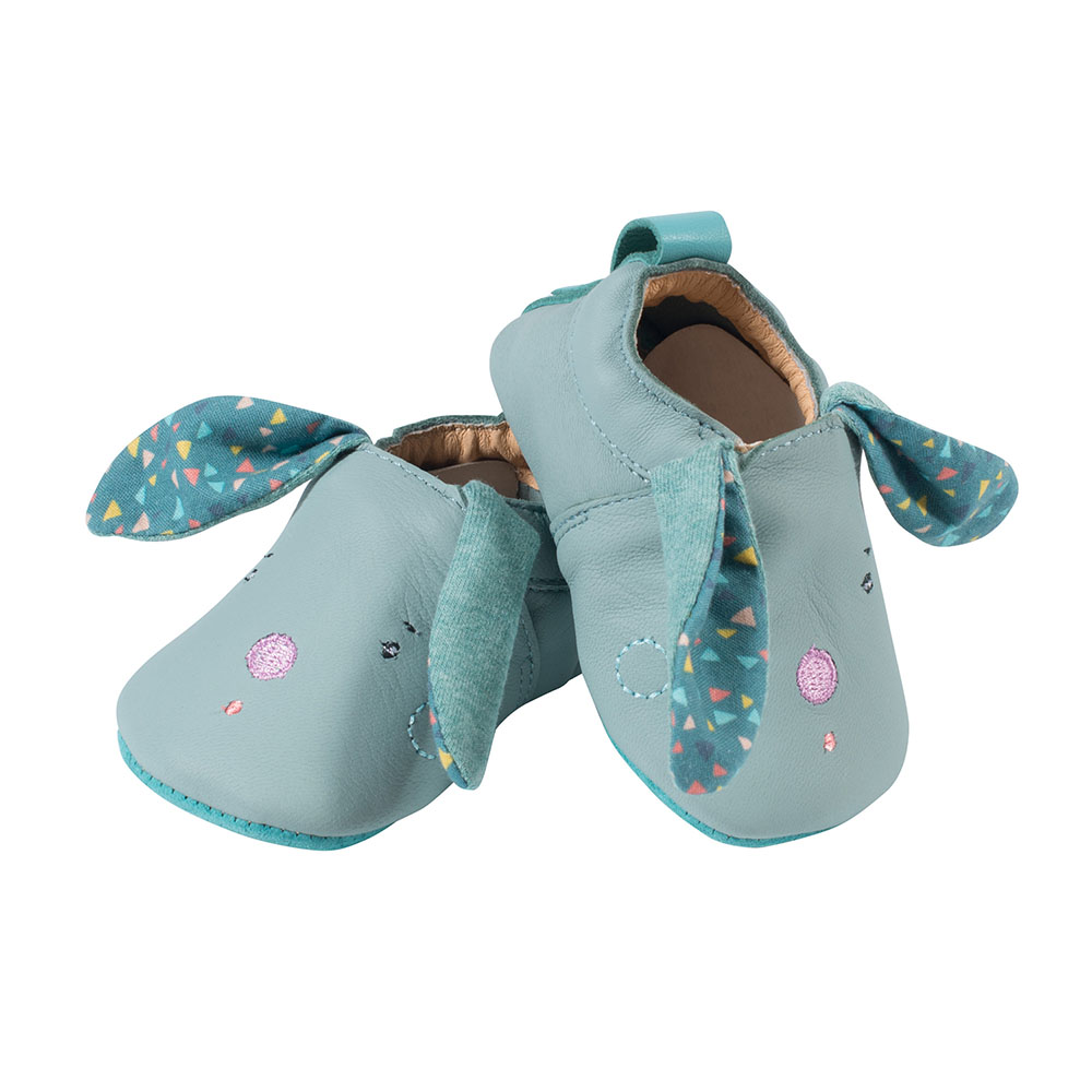 chausson cuir bébé moulin roty